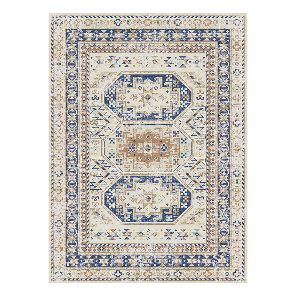 Modevsa: Chenille Bohemian Patterned Carpet Rug: (240x340)cm, Brown
