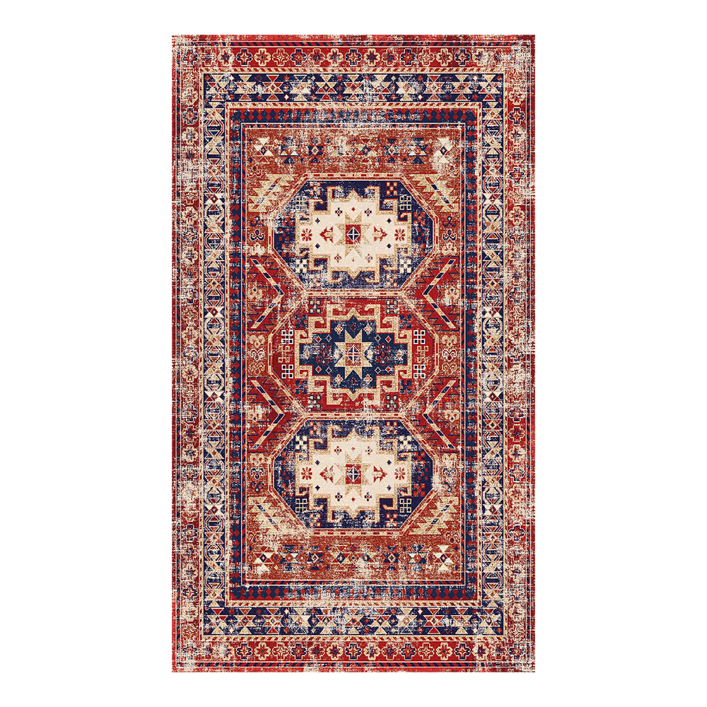 Modevsa: Chenille Bohemian Patterned Carpet Rug: (240x340)cm, Maroon