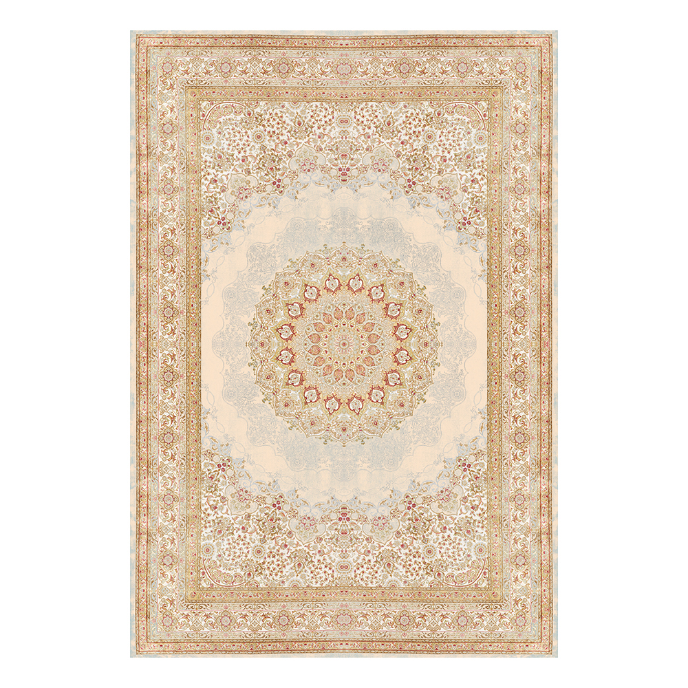 Modevsa: Chenille Persian Rectangular Bordered Carpet Rug: (200x300)cm, Brown