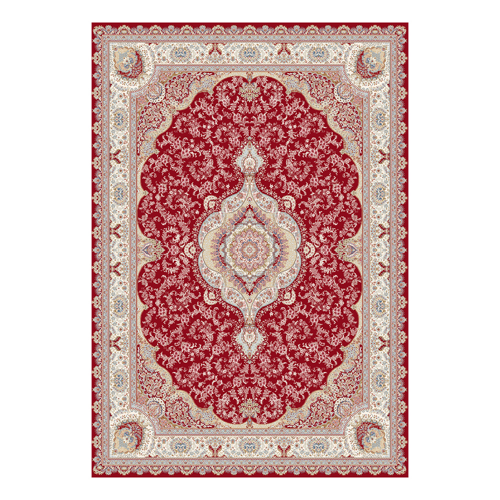 Modevsa: Chenille Royal Centre Medallion Pattern Carpet Rug: (160x230)cm, Brown/Maroon