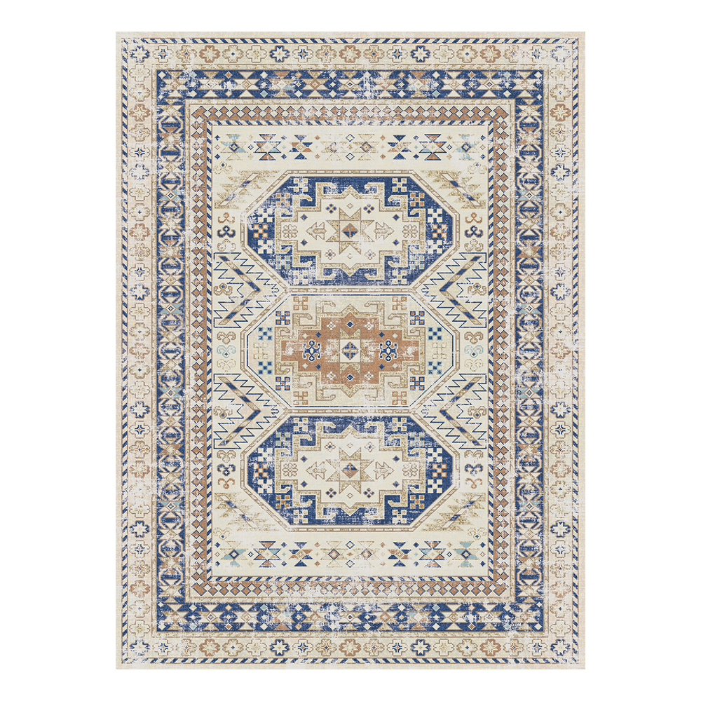 Modevsa: Chenille Bohemian Patterned Carpet Rug: (160x230)cm, Brown