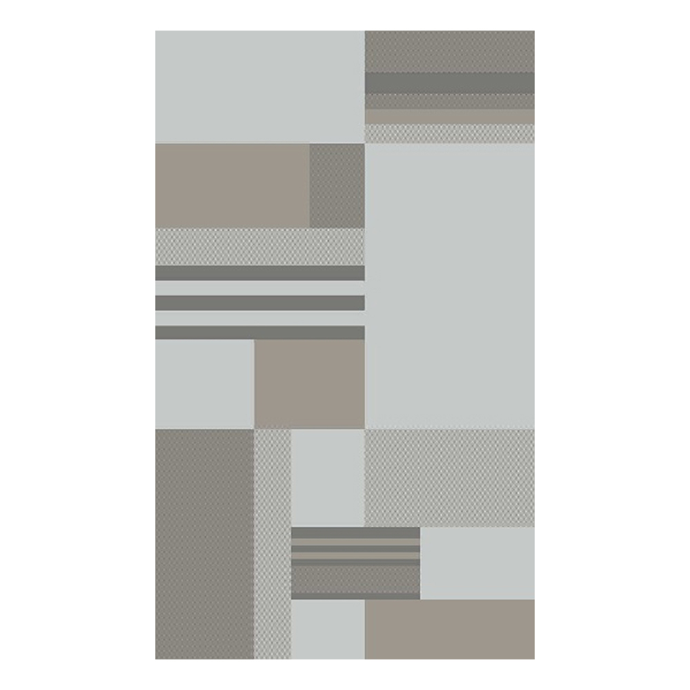Alton Horizontal Pattern Carpet Rug; (300x400)cm, Grey