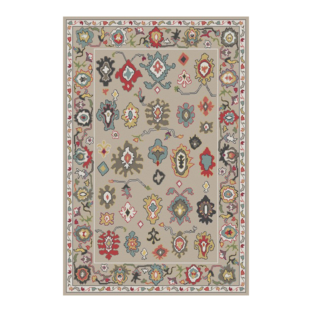 Oriental Weavers: Super Lilihan Rectangular Tribal Pattern Carpet Rug; (240x340)cm, Grey/Maroon