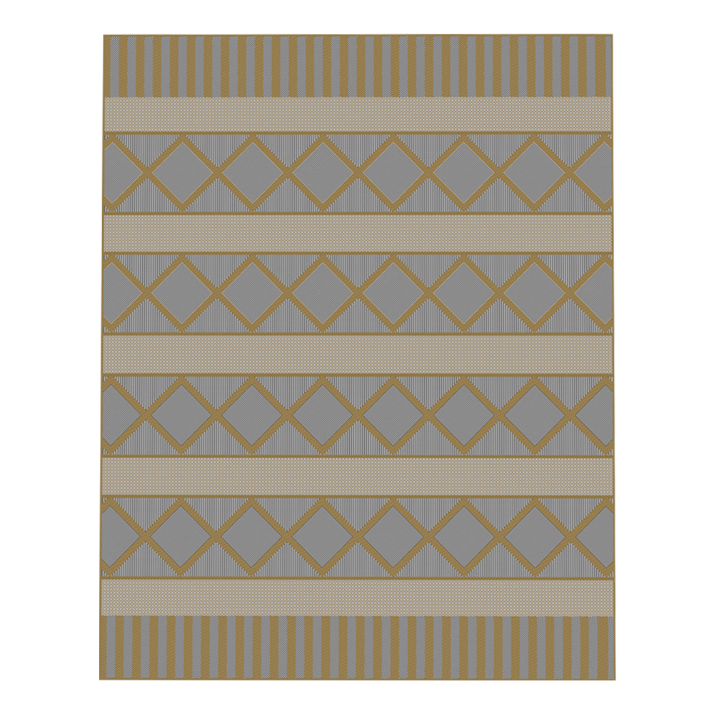 Oriental Weavers: Oria Diamond Pattern Carpet Rug; (80x150)cm, Brown/Grey