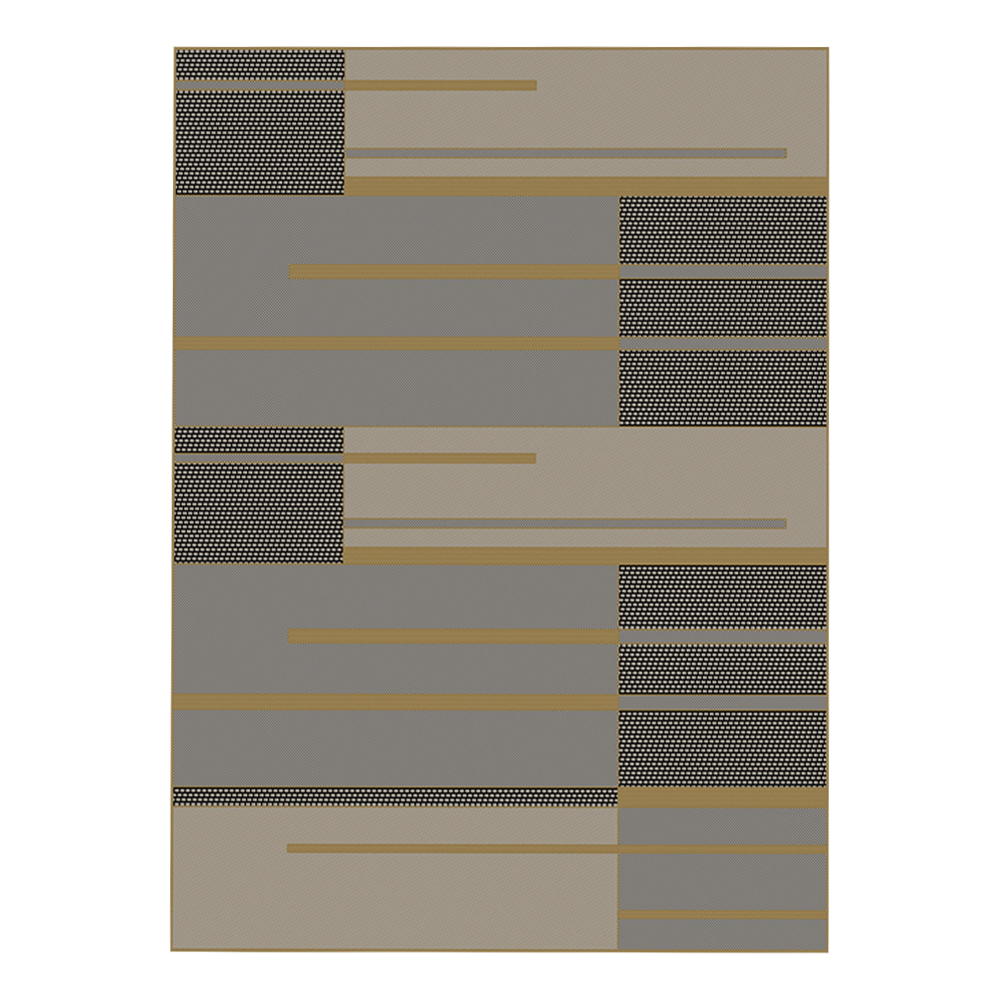 Oriental Weavers: Oria Alternate Stripe Pattern Carpet Rug; (80x150)cm, Grey/Brown