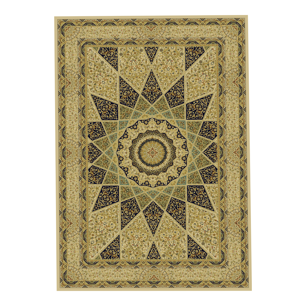 Oriental Weavers: Soft Line Bordered Geometric Centered Pattern Carpet Rug; (200x285)cm, Light Brown