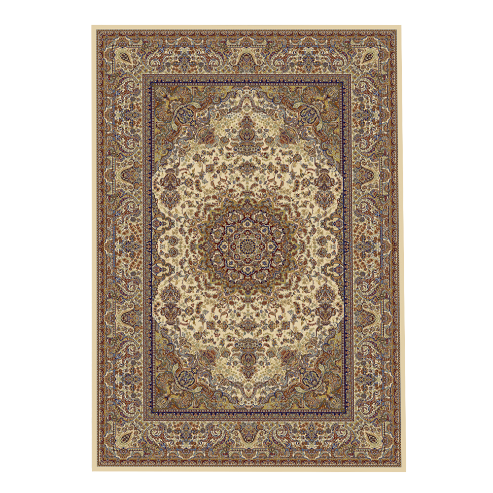 Oriental Weavers: Soft Line Bordered Floral Pattern Carpet Rug; (240x340)cm, Brown