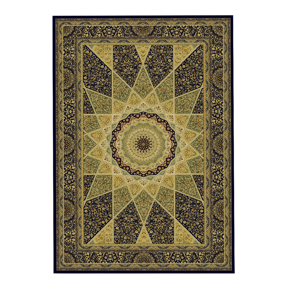 Oriental Weavers: Soft Line Bordered Geometric Centered Pattern Carpet Rug; (240x340)cm, Brown/Green