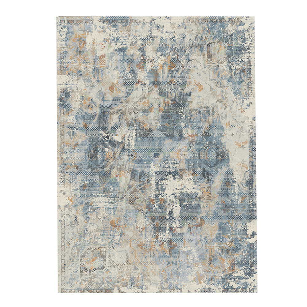 Oriental Weavers: Virgo Vintage Airbrush Pattern Carpet Rug; (200x285)cm, Blue/Grey