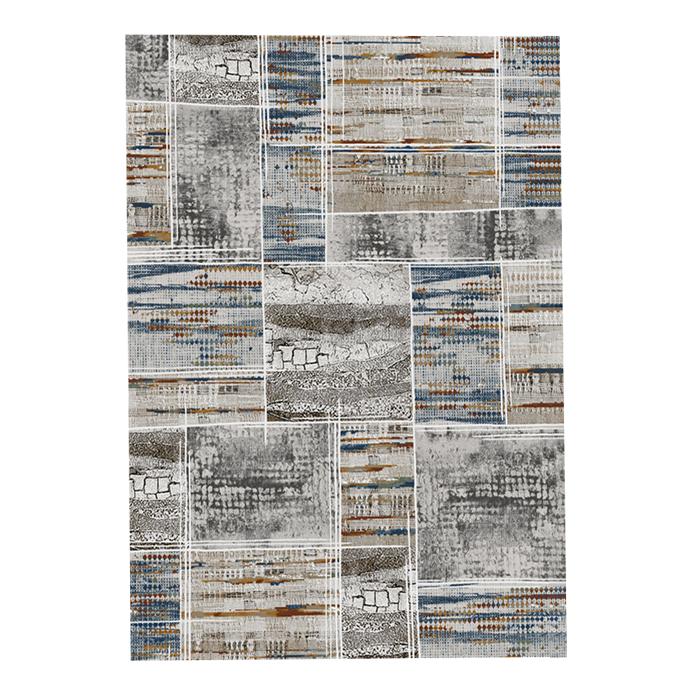 Oriental Weavers: Virgo Antique Prints Pattern Carpet Rug; (200x285)cm, Grey/Blue
