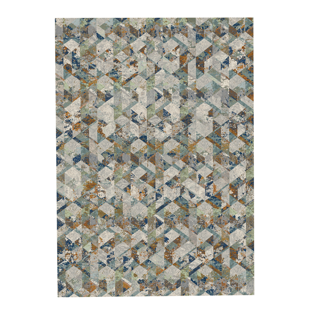 Oriental Weavers: Virgo Chevron Pattern Carpet Rug; (240x340)cm, Multicolor