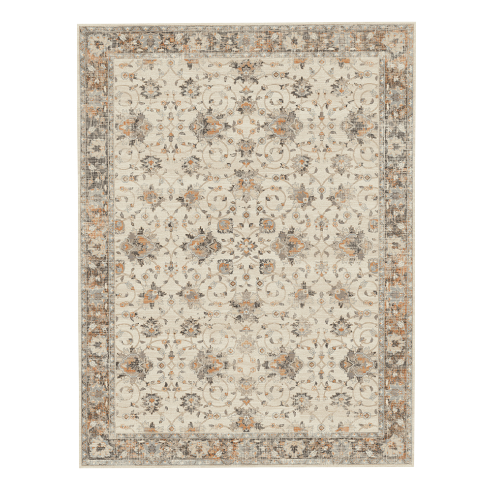 Oriental Weavers: Virgo Vintage Central Floral Pattern Carpet Rug; (240x340)cm, Beige