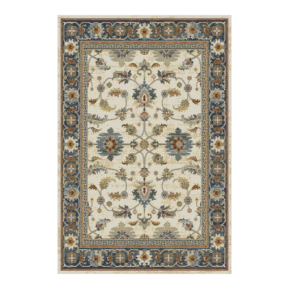 Oriental Weavers: Abardeen Floral Persian Carpet Rug; (100x300)cm, Blue/Beige