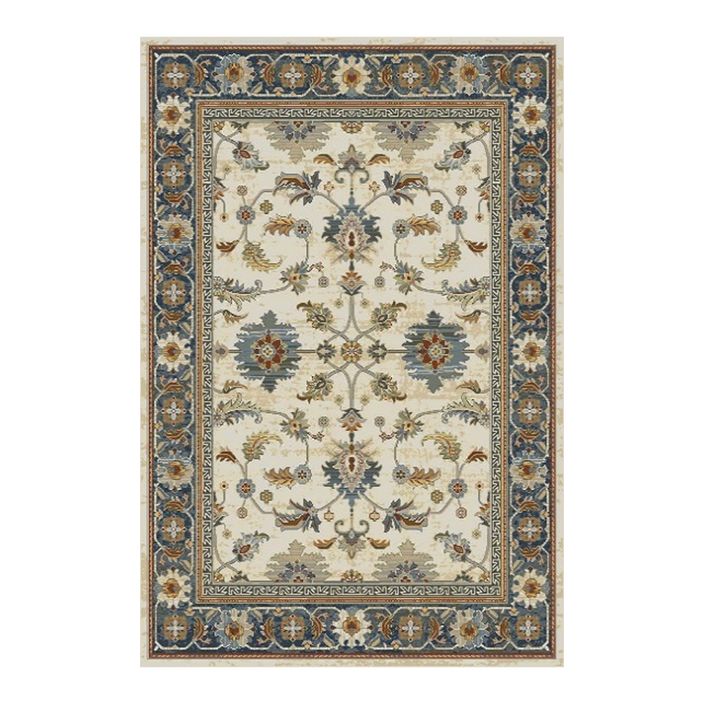 Oriental Weavers: Abardeen Floral Persian Carpet Rug; (100x400)cm, Blue/Beige