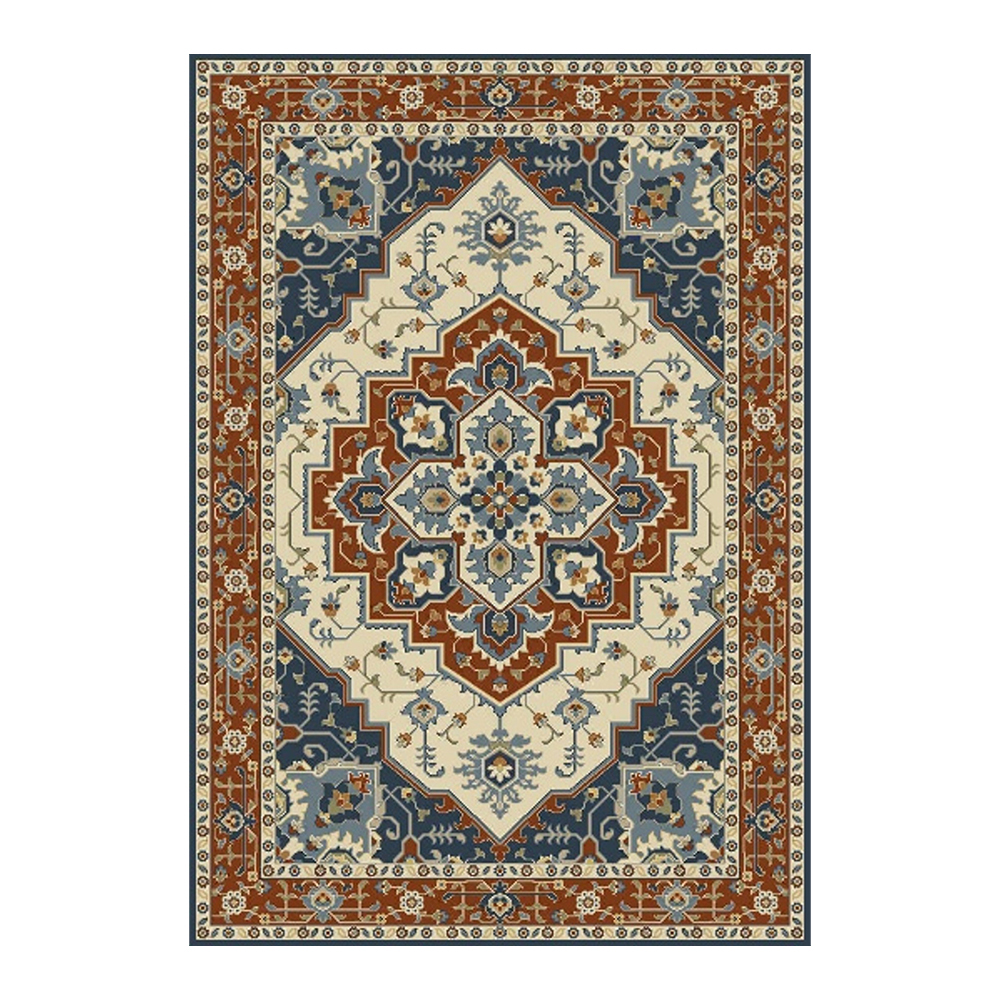 Oriental Weavers: Abardeen Serapi Pattern Carpet Rug; (100x400)cm, Rust?Beige