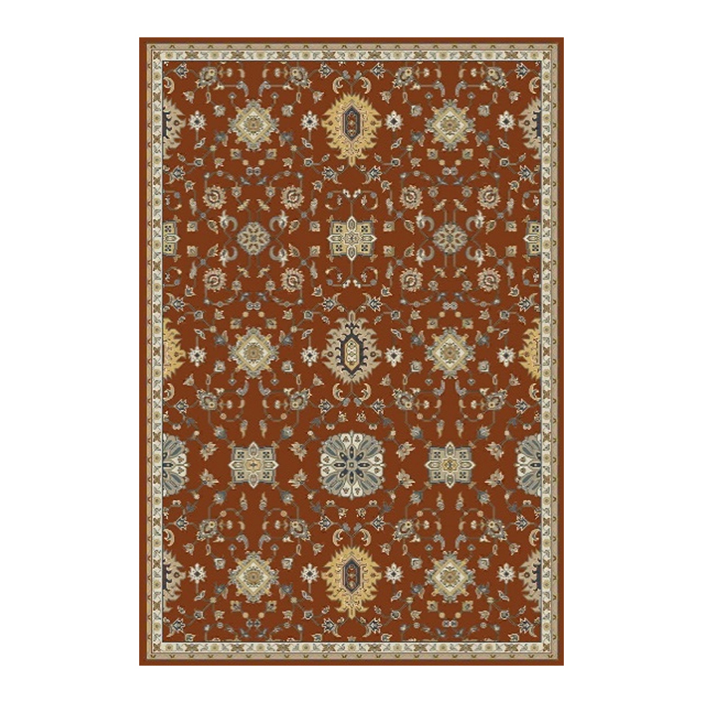 Oriental Weavers: Abardeen Medallion Geometric Design Carpet Rug; (200x290)cm, Maroon/Ivory