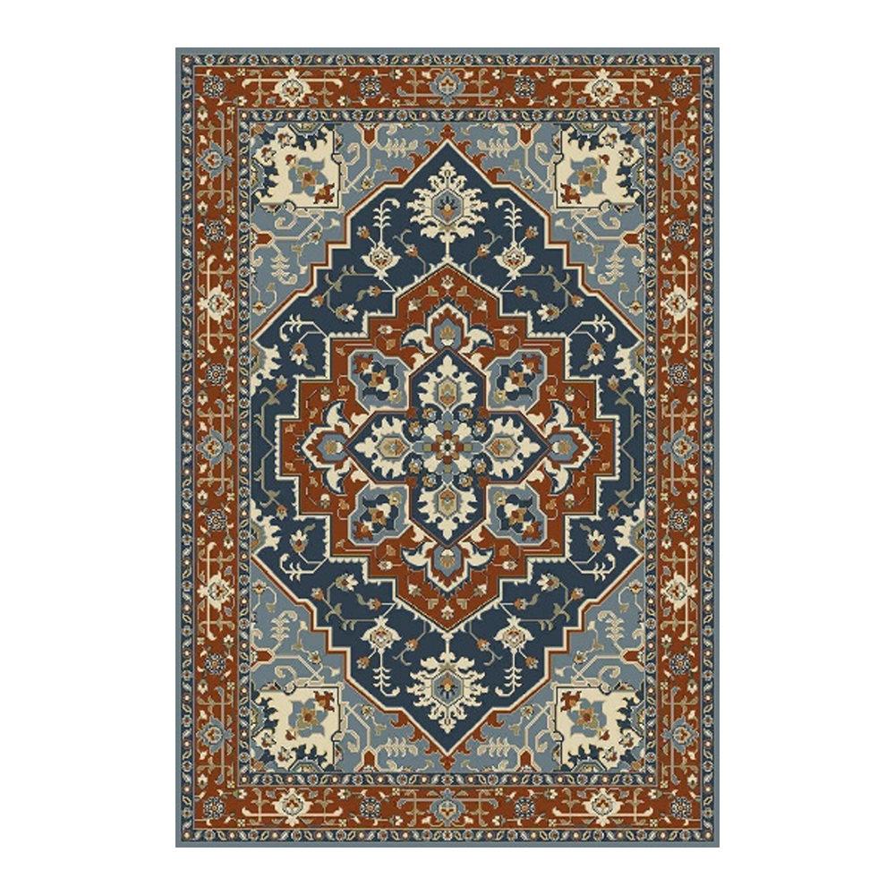 Oriental Weavers: Abardeen Serapi pattern Carpet Rug; (200x290)cm, Rust/Blue