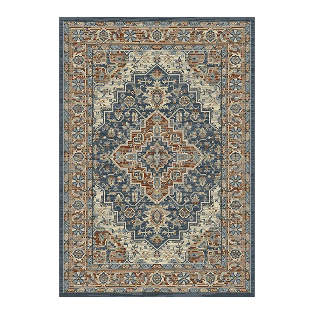 Oriental Weavers: Abardeen Medallion Pattern Carpet Rug; (240x340)cm, Blue/Beige