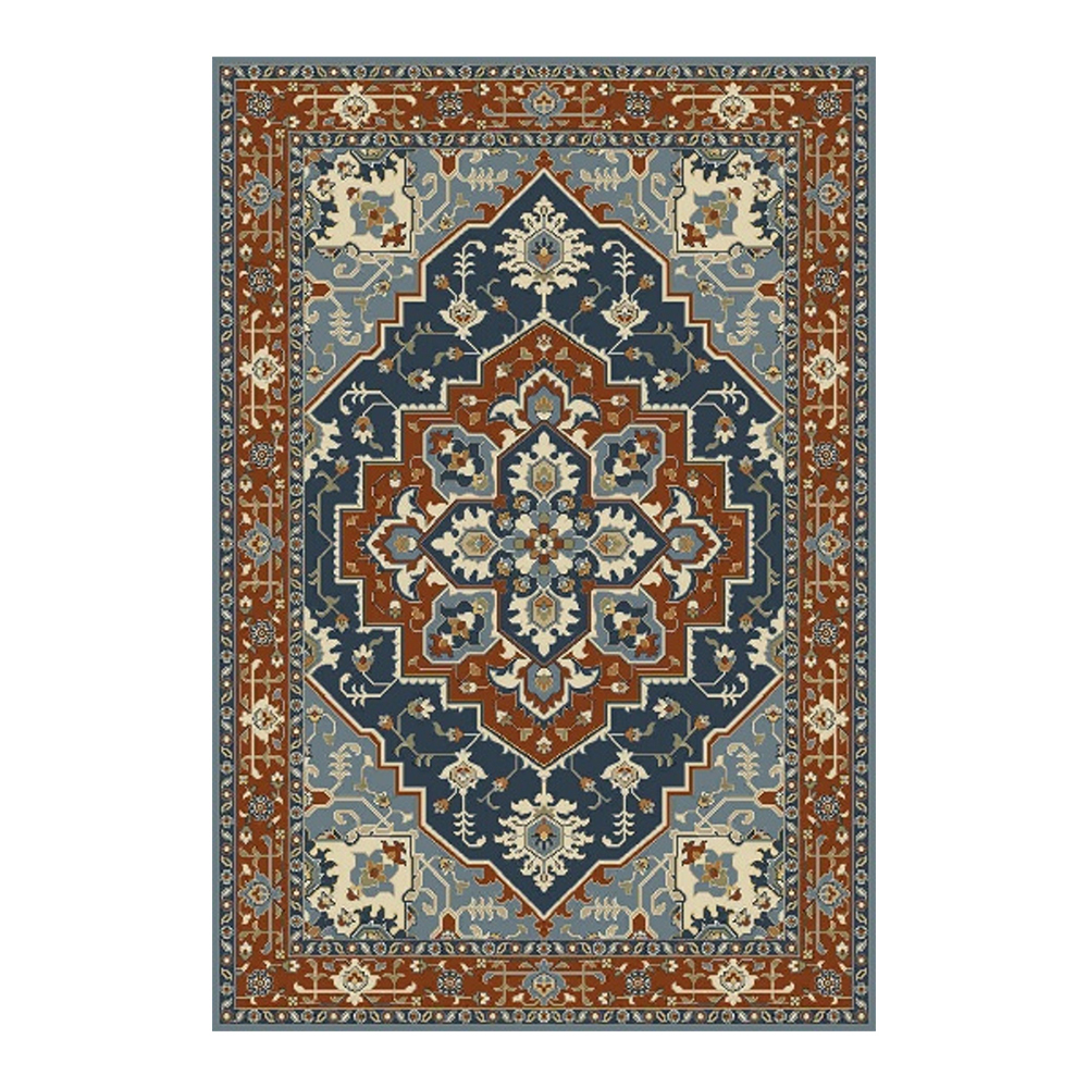 Oriental Weavers: Abardeen Serapi pattern Carpet Rug; (240x340)cm, Rust/Blue