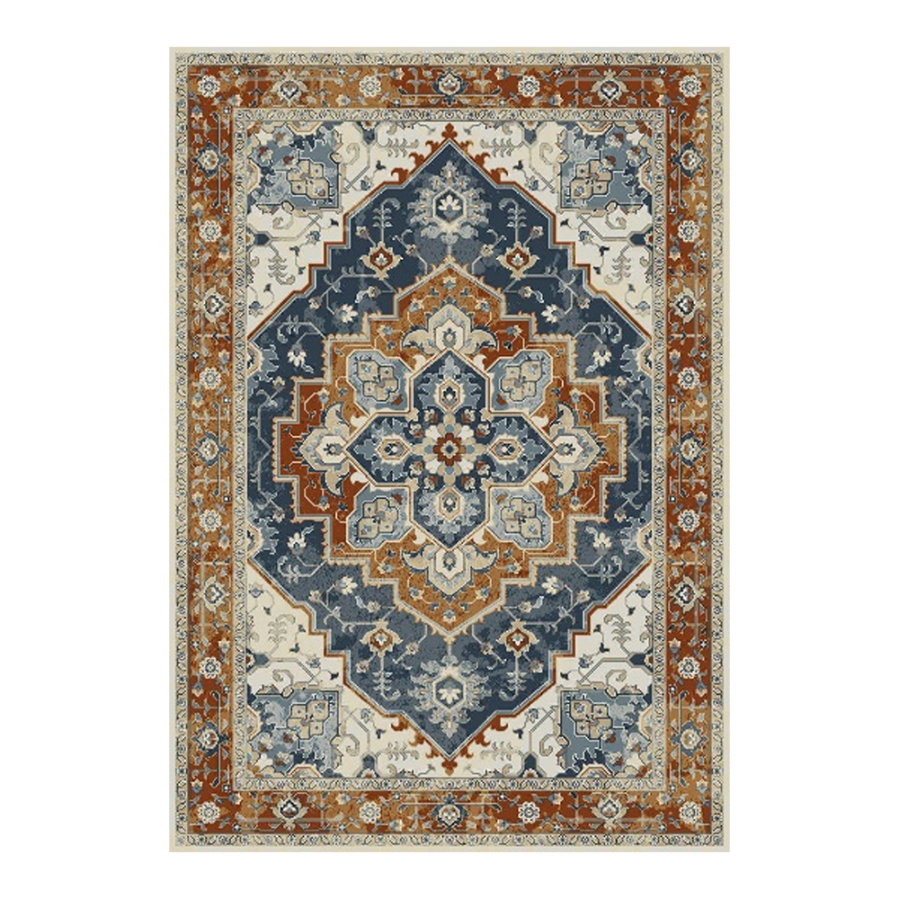 Oriental Weavers: Abardeen Serapi/Heriz Pattern Carpet Rug; (300x400)cm, Blue/Rust/Cream