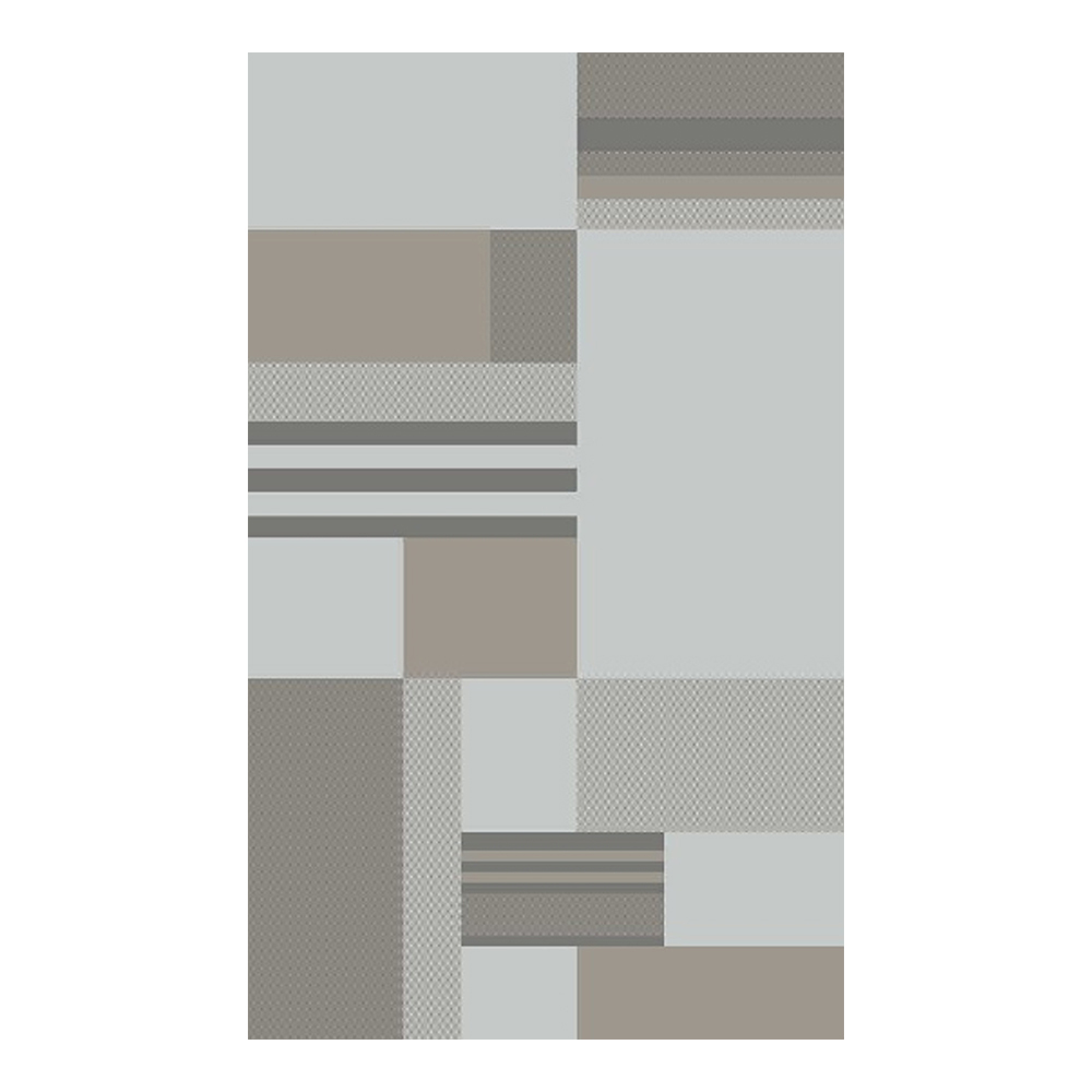 Alton Horizontal Pattern Carpet Rug; (200x290)cm, Grey