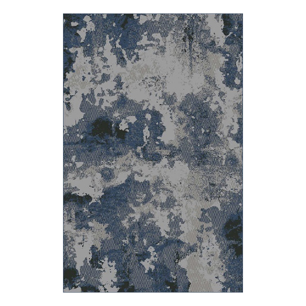 Alton Abstract Pattern Carpet Rug; (200x290)cm, Blue/Grey