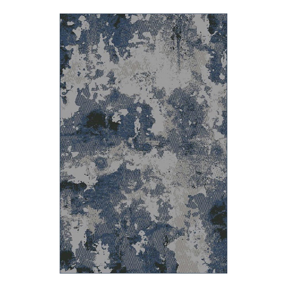 Alton Abstract Pattern Carpet Rug; (240x340)cm, Blue/Grey