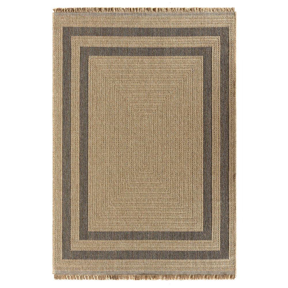 Seyran: India Solid border Rectangular Carpet Rug; (80X150)cm