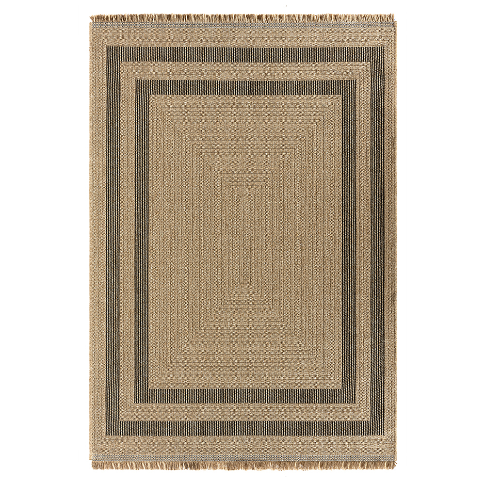 Seyran: India Solid border Rectangular Carpet Rug; (200X290)cm