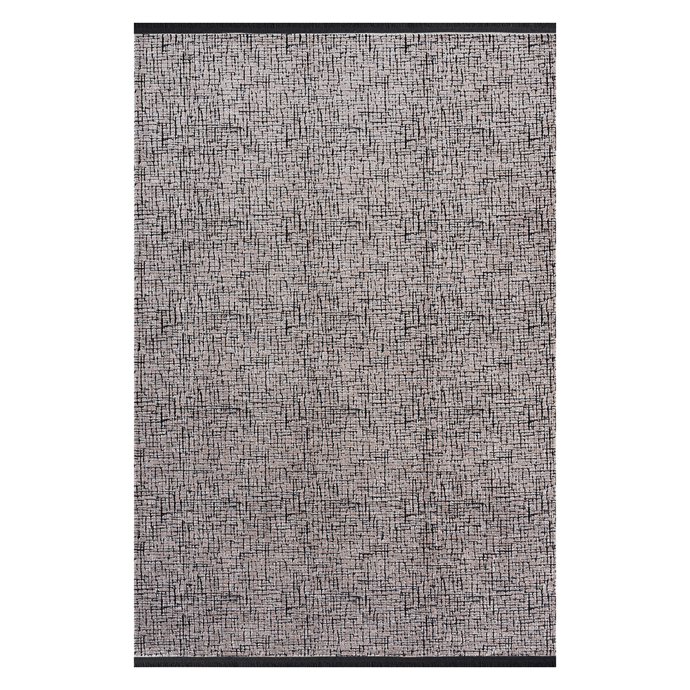 Seyran: Roma Light Charcoal Shaded Texture Carpet Rug; (80X150)cm