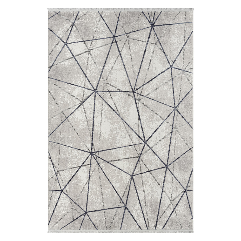 Seyran: Roma Intersecting Geometric Pattern Carpet Rug; (160X230)cm