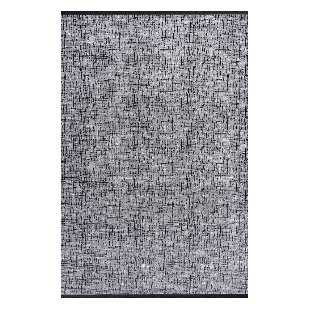 Seyran: Roma Charcoal Shaded Texture Carpet Rug; (240X340)cm