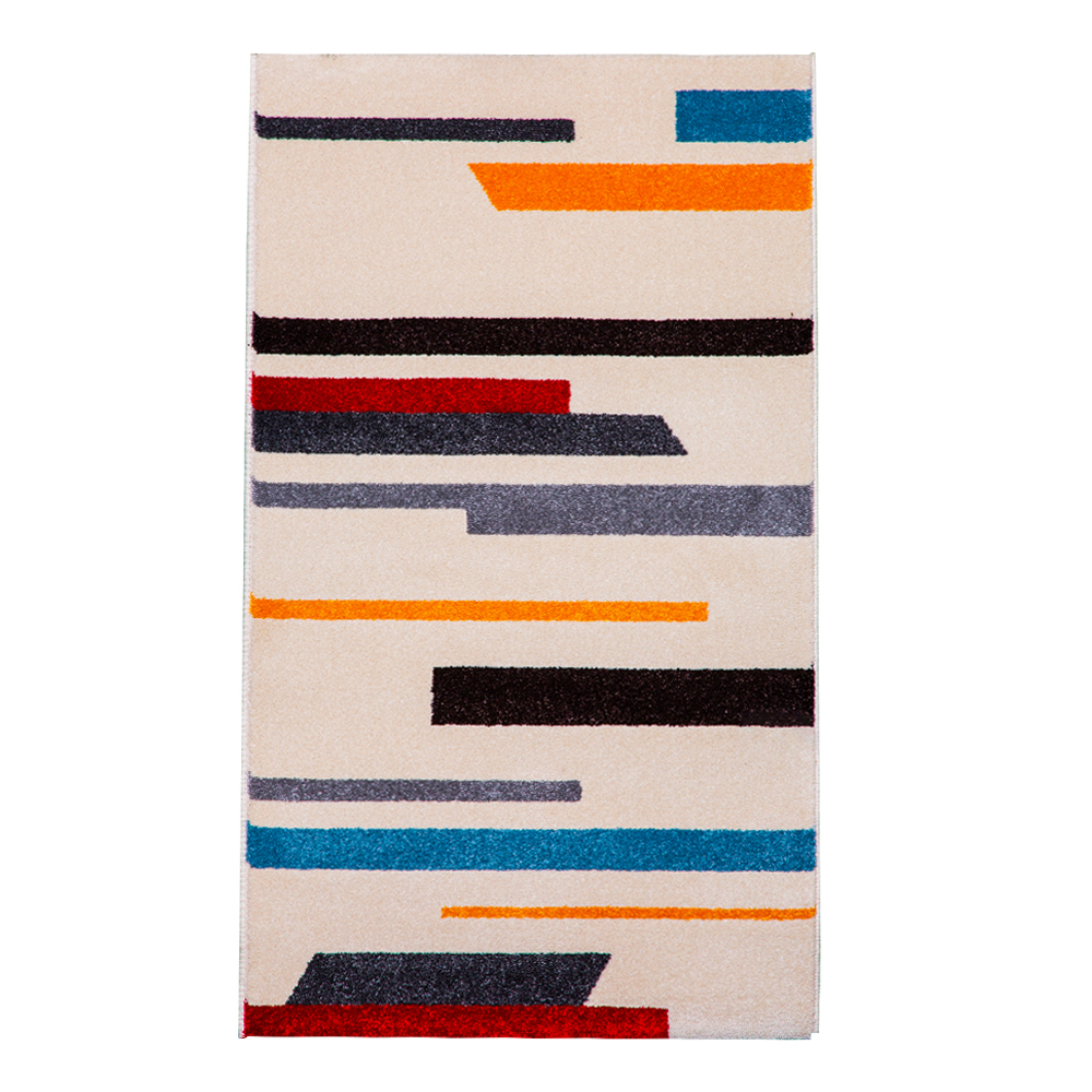 Universal: Delta Striped Multi-Color Carpet Rug; (80x150)cm