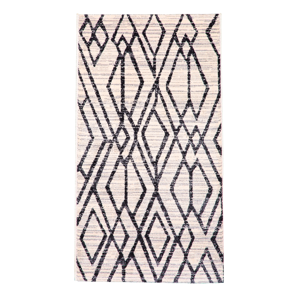Universal: Delta Modern Abstract Diamond Carpet Rug; (80x150)cm