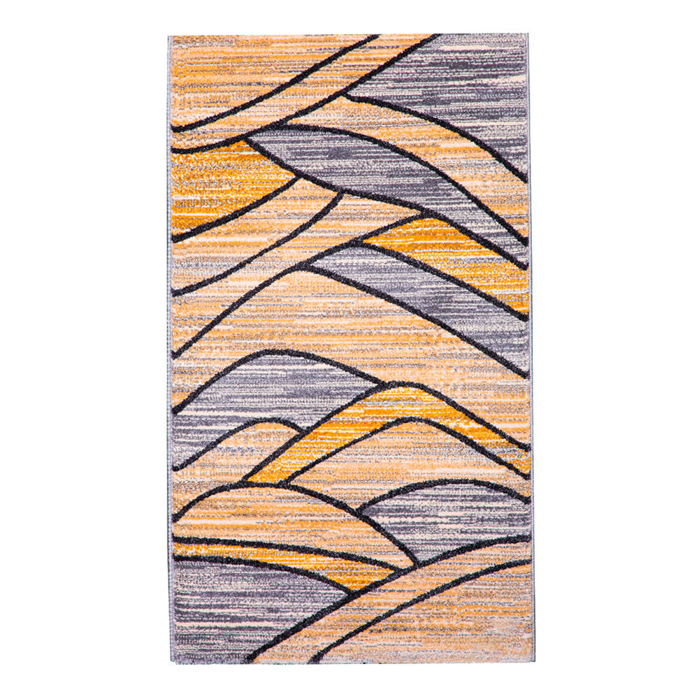 Universal: Delta Orange/Grey Carpet Rug; (80x150)cm
