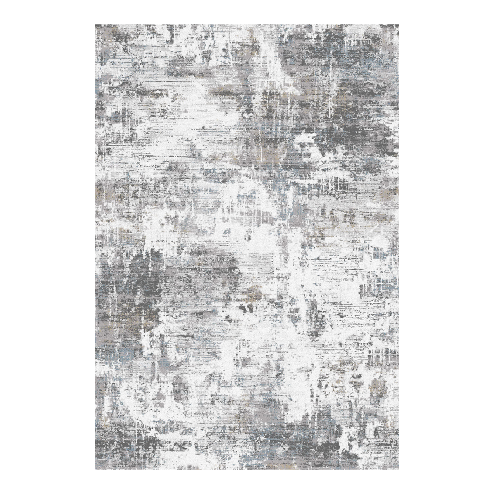 Valentis: Metis 1,344 million points 6mm Abstract Patterned Carpet Rug; (80x150)cm, Grey/Brown