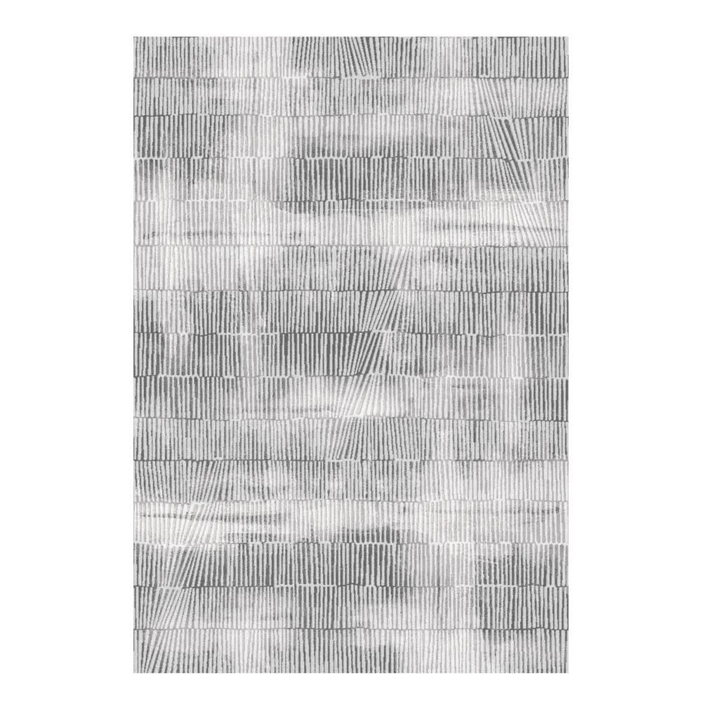 Valentis: Metis 1,344 million points 6mm Abstract check Seamless Pattern Carpet Rug; (80x150)cm, Grey