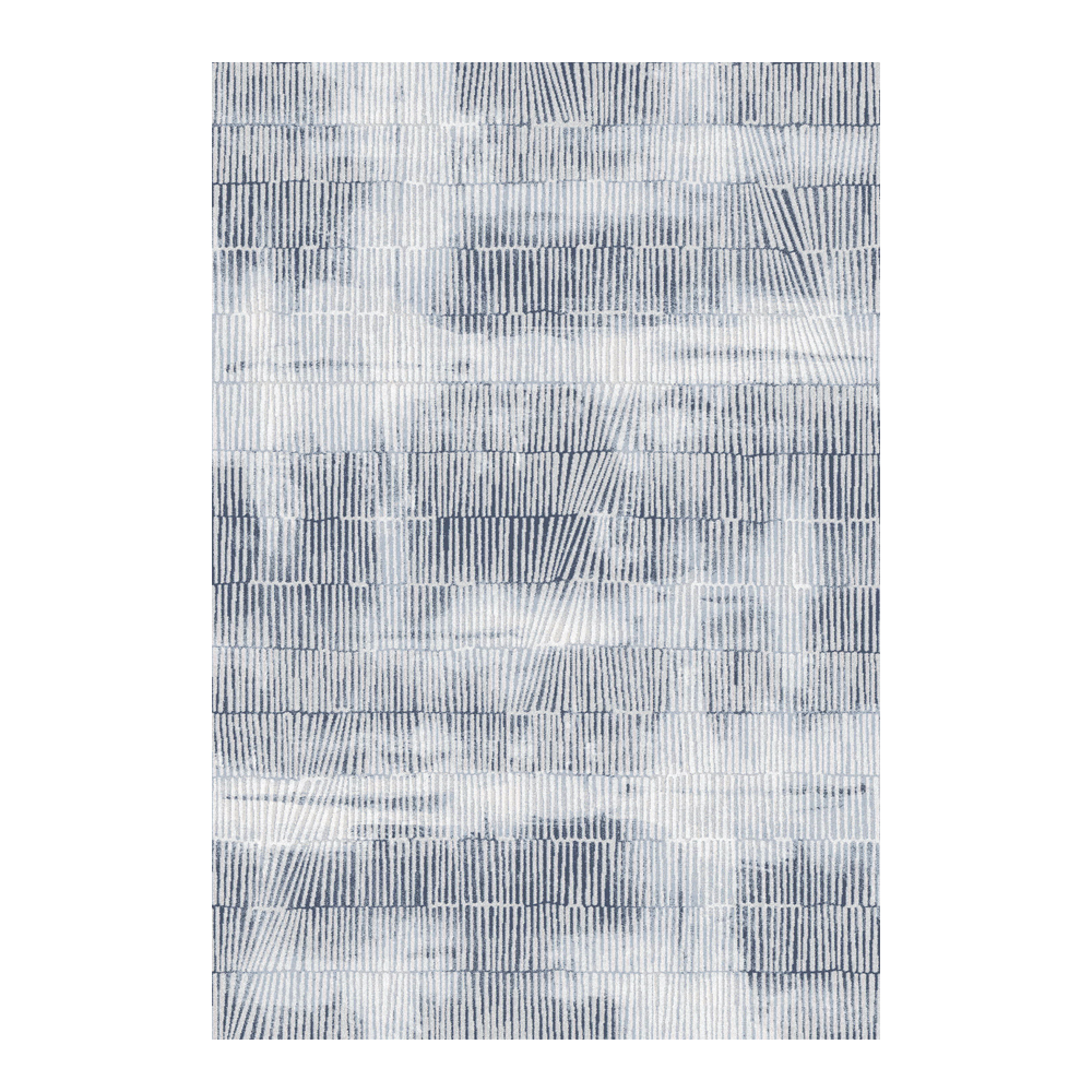 Valentis: Metis 1,344 million points 6mm Abstract check Seamless Pattern Carpet Rug; (80x150)cm, Grey