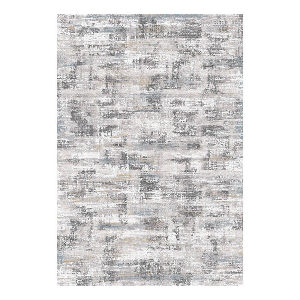 Valentis: Metis 1,344 million points 6mm Abstract Patterned Carpet Rug; (80x150)cm, Grey/Brown