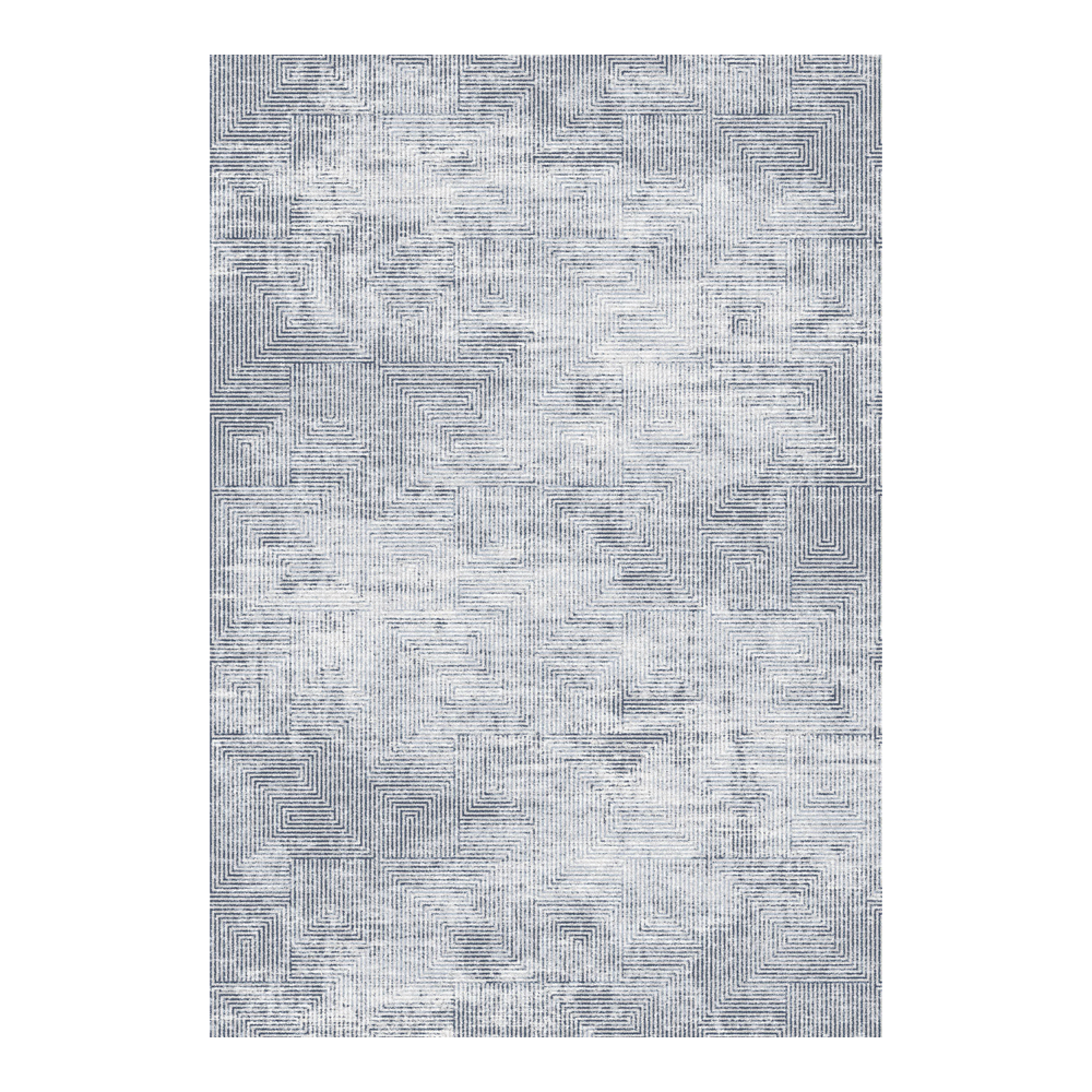 Valentis: Metis 1,344 million points 6mm Geometric Seamless Pattern Carpet Rug; (160x230)cm, Grey
