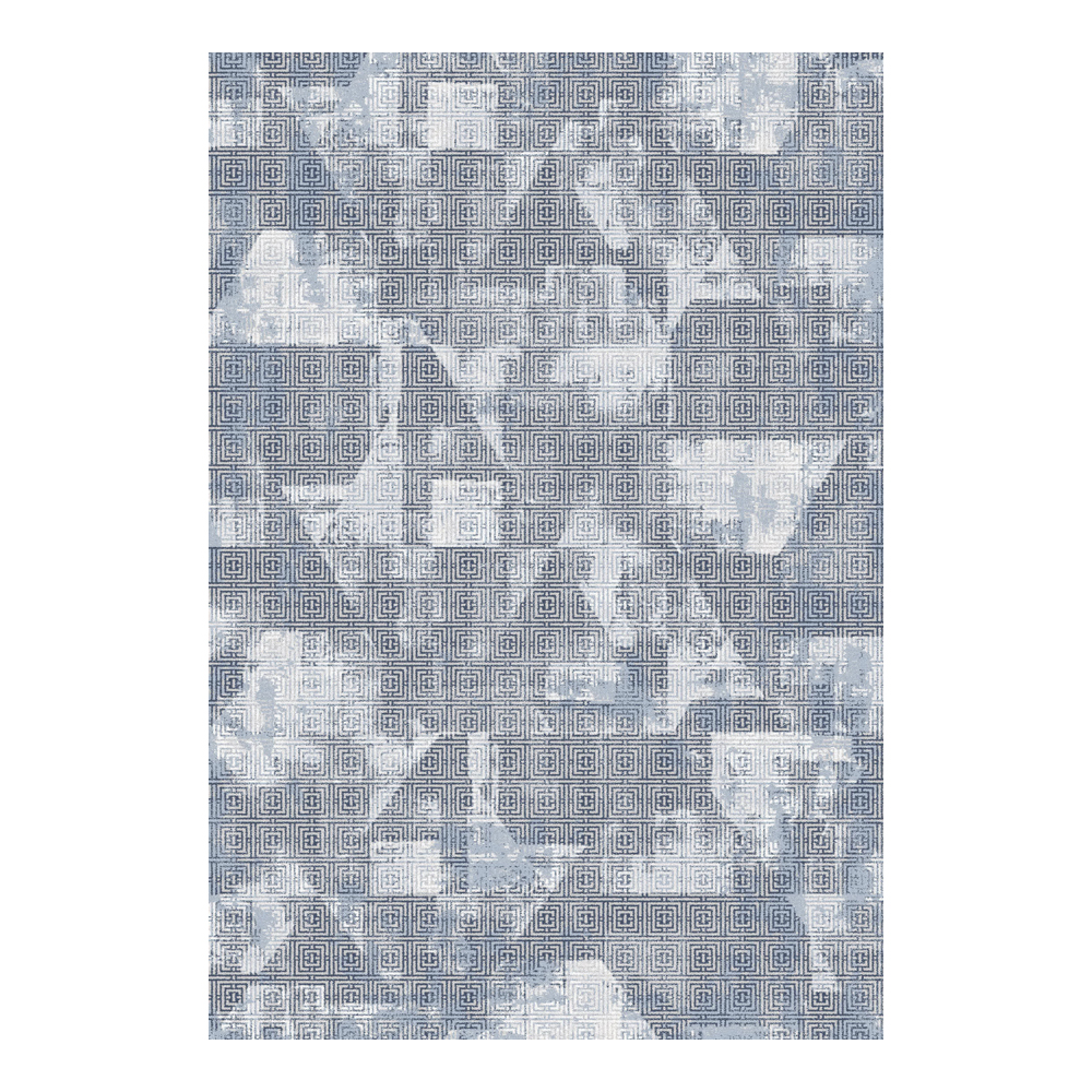 Valentis: Metis 1,344 million points 6mm Geometric Seamless Pattern Carpet Rug; (160x230)cm, Grey