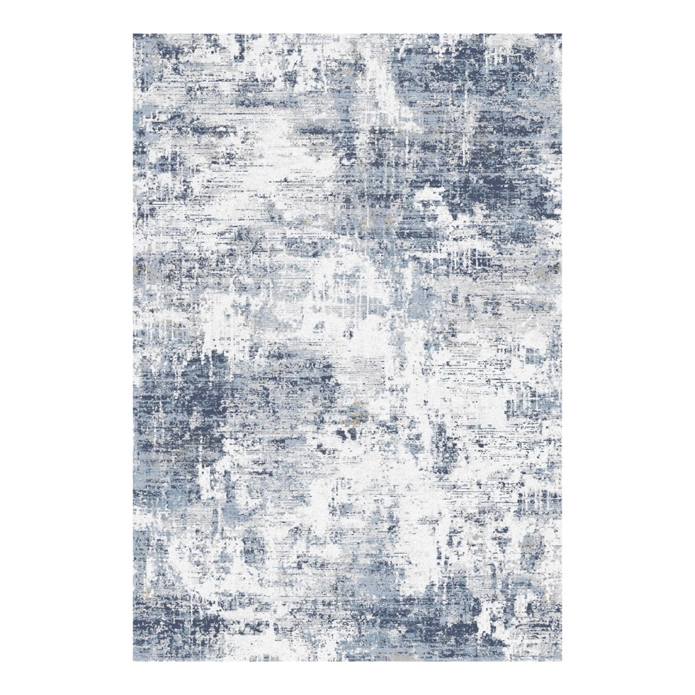 Valentis: Metis 1,344 million points 6mm Abstract Patterned Carpet Rug; (200x290)cm, Grey/Blue