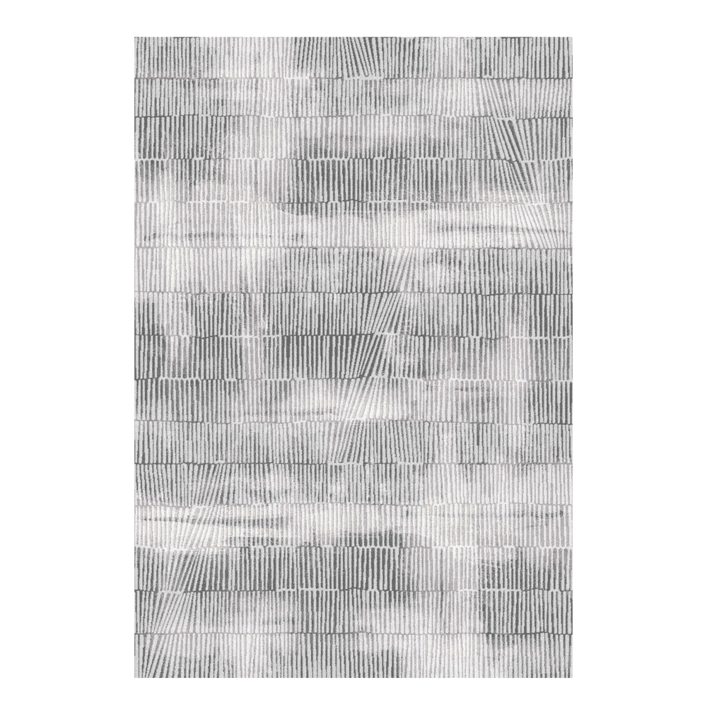 Valentis: Metis 1,344 million points 6mm Abstract check Seamless Pattern Carpet Rug; (200x290)cm, Grey