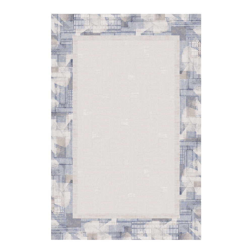Valentis: Crown 2 Million Points 7,5mm Acrylic/Viscose Bordered Pattern Carpet Rug; (200x300)cm, Grey/Brown