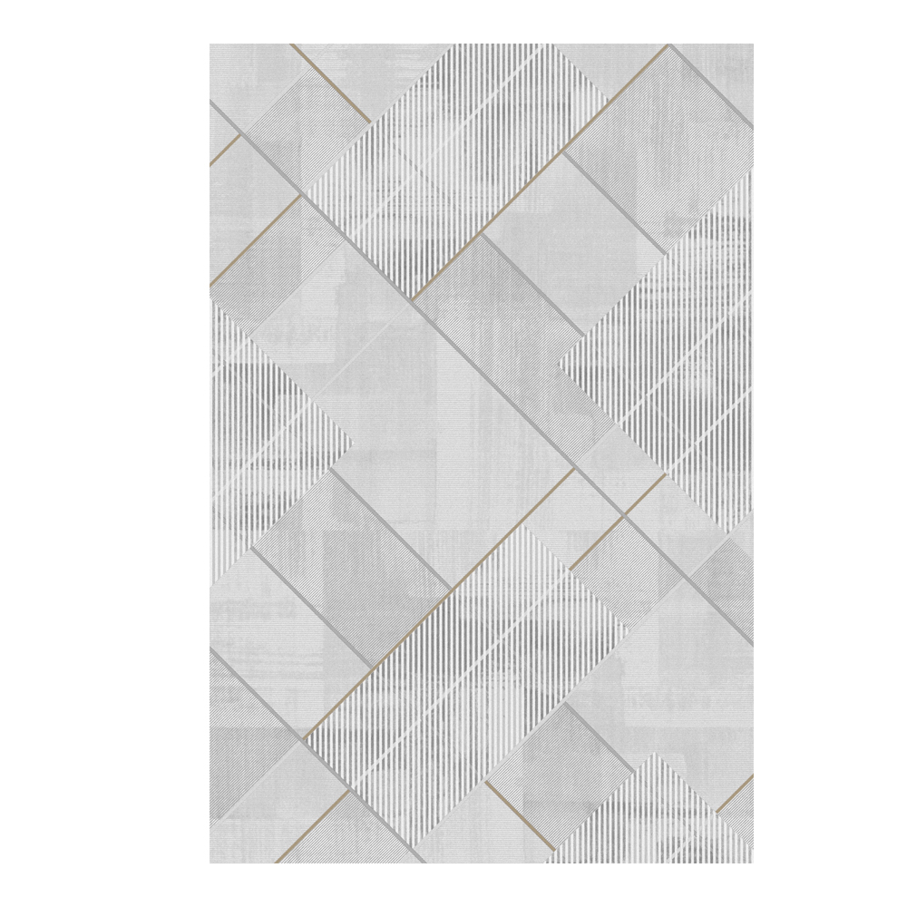 Valentis: Crown 2 Million Points 7,5mm Acrylic/Viscose Geometric Pattern Carpet Rug; (200x300)cm, Grey