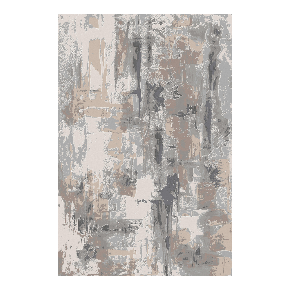 Valentis: Crown 2 Million Points 7,5mm Acrylic/Viscose Abstract Pattern Carpet Rug; (240x340)cm, Grey/Brown
