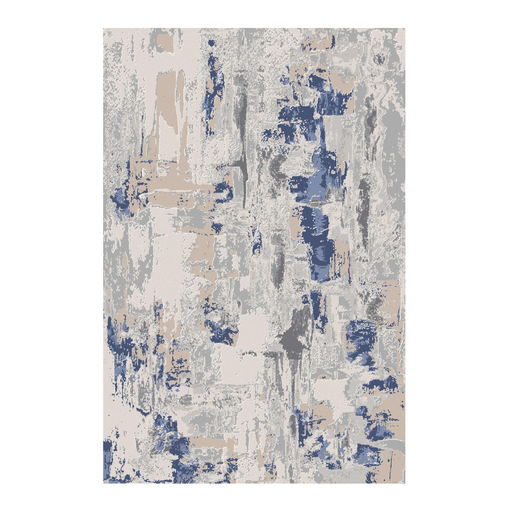 Valentis: Crown 2 Million Points 7,5mm Acrylic/Viscose Abstract Pattern Carpet Rug; (240x340)cm, Grey/Blue