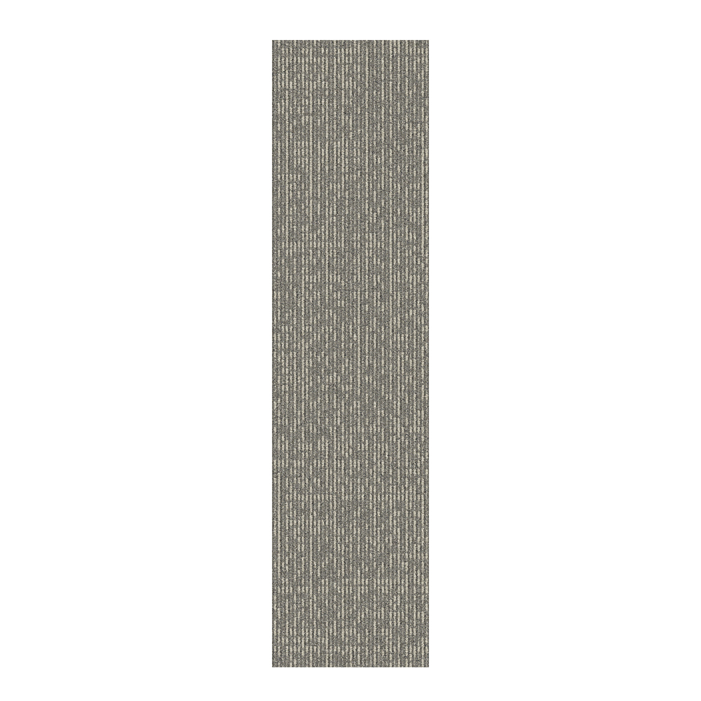 Sashiko Stich Col. Flint Carpet Tile; (25x100)cm