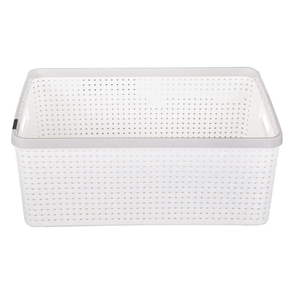 Sann Storage Basket- Large, Soft Cream/Soft Grey