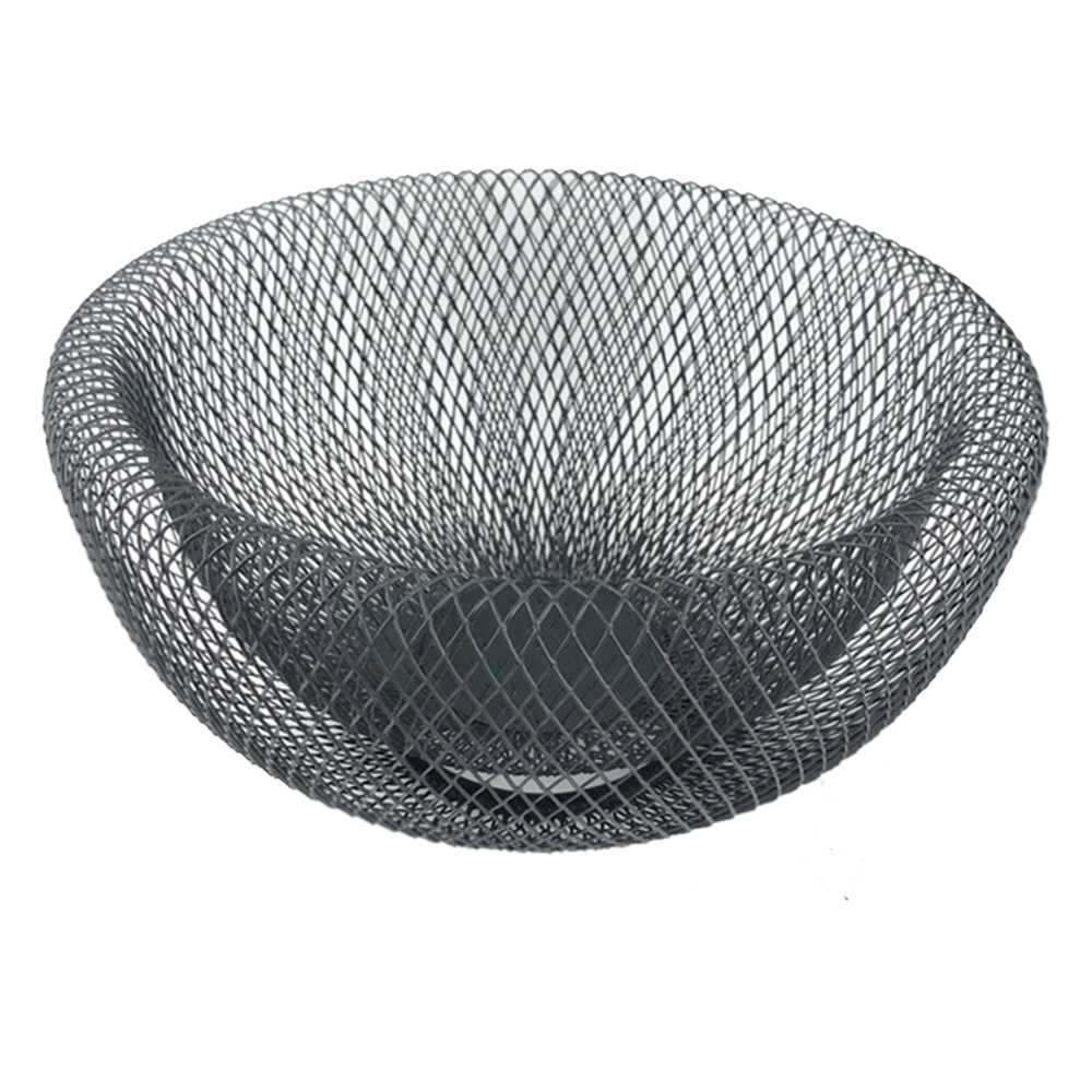 Round Fruit Basket; (Diameter-29.5x15)cm, Black
